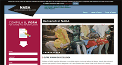Desktop Screenshot of landing.naba.it